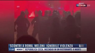 Breaking News delle 11.00 | Scontri a Roma, Meloni: ignobile violenza
