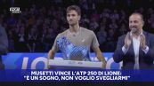 Musetti vince a Lione, il momento della premiazione