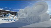 A Livigno la neve diventa anche arte per celebrare le Olimpiadi
