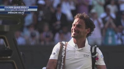 Wimbledon, Fognini quasi eroico