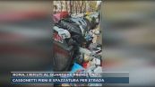 Roma, i rifiuti al quartiere prenestino