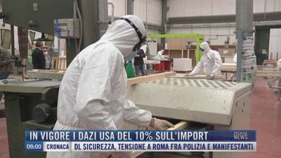 Breaking News delle 09.00 | In vigore i dazi Usa del 10% sull'import