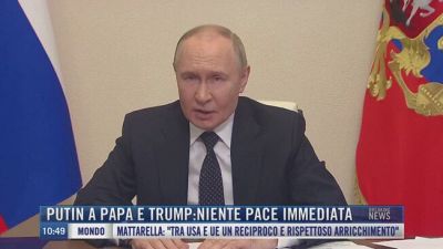 Breaking News delle 11.00 | Putin a Papa e Trump: Niente pace immediata