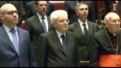 Mattarella alla Camera per i 70 anni dalla morte di De Gasperi