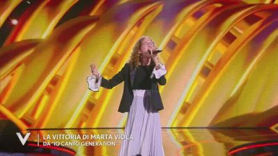 La vittoria di Marta Viola: immagini da "Io Canto Generation"