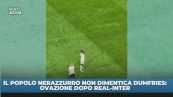 Il popolo nerazzurro non dimentica Dumfries: ovazione a fine Real-Inter