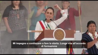 Messico, l'investitura della "Presidenta" Scheinbaum: "Non fallirò"