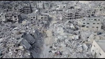 Secondo giorno di tregua Israele-Hamas, immagini distruzione a Rafah