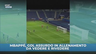 Mbppé, gol assurdo in allenamento