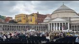 Napoli, in piazza Plebiscito Morricone e Carosone aspettando il Papa