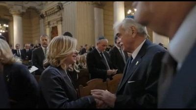 7 ottobre, Meloni e le autorità italiane in Sinagoga