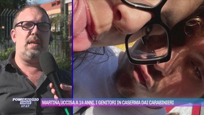 Martina uccisa a 14 anni, i genitori in caserma dai carabinieri