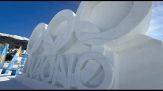 A Livigno la neve diventa anche arte per celebrare le Olimpiadi