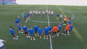 Inter, tutti a centrocampo e Inzaghi ordina: solo torello e 18 minuti di partita