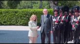 Erdogan a Roma, a Villa Pamphilj vertice con Meloni