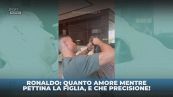 Ronaldo fa i codini alla figlia