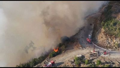 Incendi in Siria, emergenza a Latakia: i roghi alimentati dal vento