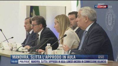 Breaking News delle 16.00 | Manovra, slitta l'approdo in aula
