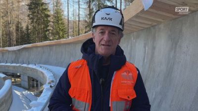 Zaia ha visitato la nuova pista da bob a Cortina: "Sarà la pista più iconica del mondo"