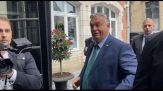 Bruxelles, Orban arriva all'Hotel Amigo per l'incontro con Meloni