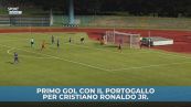 Primo gol per Cristiano Junior col Portogallo. E l'esultanza...