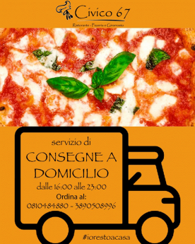 Civio 67 Ristorante Pizzeria Eventi - Servizio consegna a domicilio