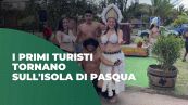 I primi turisti tornano sull'Isola di Pasqua