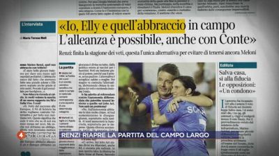 Renzi riapre la partita del campo largo