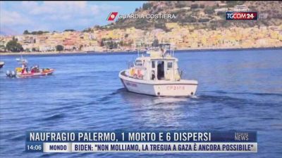 Breaking News delle 14.00 | Naufragio Palermo, 1 morto e 6 dispersi