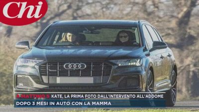 Kate, fotografata in auto per la prima volta dall'operazione