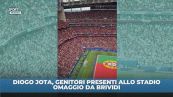 Genitori Diogo Jota allo stadio, il tributo è da brividi