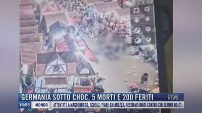 Breaking News delle 17.00 | Germania sotto choc, 5 morti e 200 feriti