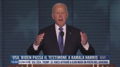 Breaking News delle 11.00 | Usa, Biden passa il testimone a Kamala Harris