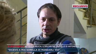 Altavilla Milicia, il dolore del fratello di Antonella
