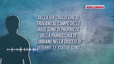Trevignano, un testimone sulle statue della Via Crucis