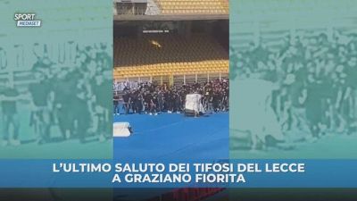 L'ultimo saluto del Lecce a Graziano Fiorita