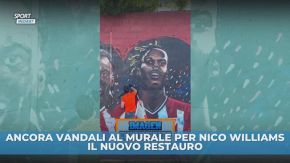Ancora vandali al murale per Nico Williams, poi il restauro