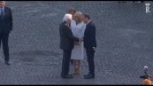 Il Presidente Mattarella alla parata per la festa nazionale francese