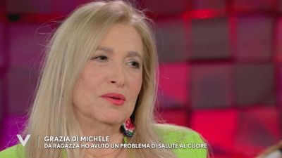 Grazia Di Michele: "Da ragazza ho avuto un problema di salute al cuore"