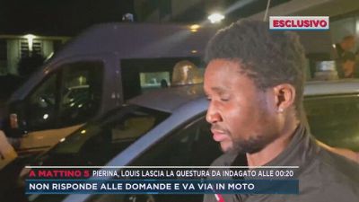 Pierina, Louis lascia la questura da indagato alle 00:20