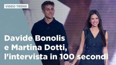 Davide Bonolis e Martina Dotti, l'intervista in 100 secondi