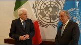 Onu, Mattarella vede Guterres: Italia ha fiducia nella sua azione