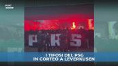 Gli ultras del Psg scatenati a Leverkusen