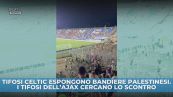 Como: bandiere palestinesi allo stadio. I tifosi dell'Ajax perdono la testa