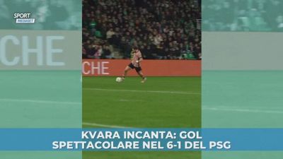 Kvara incanta: gol spettacolare nel 6-1 del PSG
