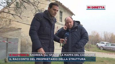 Andreea, gli spazi e la mappa del casolare