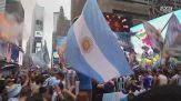 I tifosi argentini invadono Times Squadre