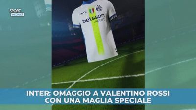 Inter: omaggio a Valentino Rossi con una maglia speciale