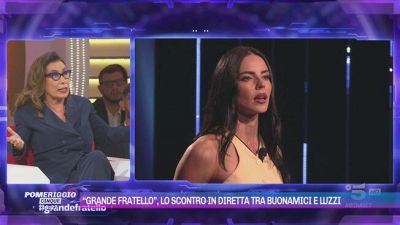 "Grande Fratello", lo scontro in diretta tra Buonamici e Luzzi