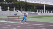 Gli staffettisti azzurri si radunano allo Stadio dei Marmi per gli Europei